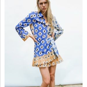 Zara printed skirt and shirt matching set